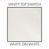 Design House 21.5" Cultured Marble Universal Sidesplash, White on White 550913